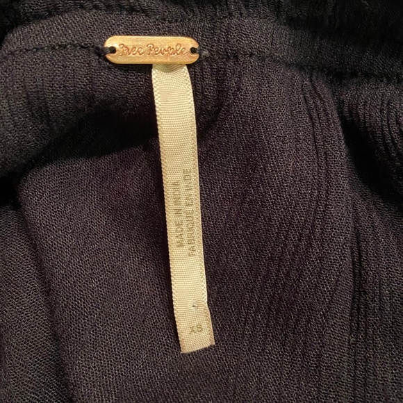 Free People Show Your Shoulder Black Jumpsuit - Picture 7 of 7